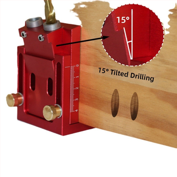 Ξυλουργικός τοποθετητής κεκλιμένων οπών — κράμα αλουμινίου; σετ 1 τεμάχιο; για πάνελ ξυλουργίας; πρότυπο: μεσαίο