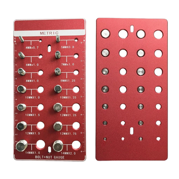 Калибър за резби: метрични и инчови резби за винтове, гайки и болтове
