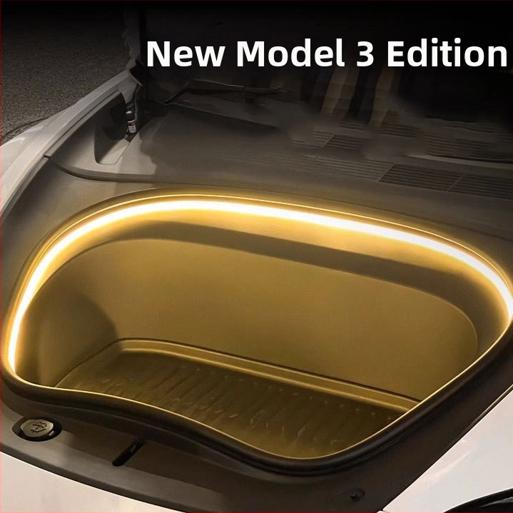 Silikónové predné atmosférické svetlo do batožinového priestoru a privítacie svetlo pre Tesla Model 3 (Obnovené vydanie), 12W, 16V