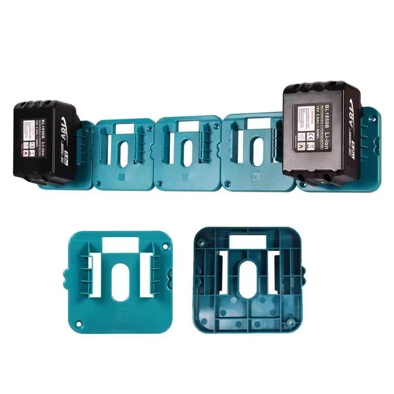 Sieninis Makita 18V baterijų laikiklis saugojimui – suderinamas su BL1830/BL1840/BL1850/BL1860