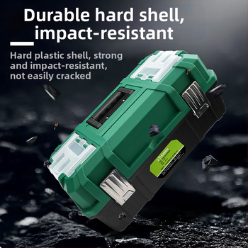 XTuosen Κουτί Εργαλείων με Τρία Επίπεδα — Φορητό Αδιάβροχο Πλαστικό Κουτί για Οικιακή Χρήση και Συντήρηση Αυτοκινήτου