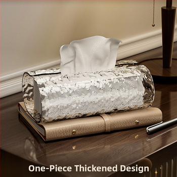 Vandens bangų rašto servetėlių dėžutė – plastmasė, atspari vandeniui, skirta ištraukiamoms servetėlėms, šviesos prabangos stilius, modelis 1