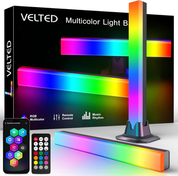 Νυχτερινό φως USB 5V, τηλεχειριστήριο; μουσικά ενεργοποιούμενο περιβαλλοντικό φως, κατασκευή από PC, γεωμετρικό σχήμα