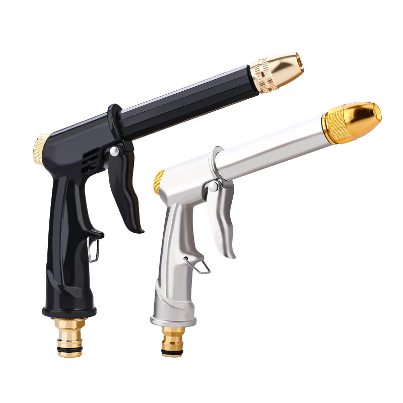 Topson automobiļu mazgāšanas pistole mājas lietošanai – aliumīnija sakausējuma smidzināšanas galva, rokturis no plastikas/alumīnija sakausējuma, regulējams smidzināšanas attālums, regulējams ūdens spiediens, piemērots automazgāšanai un augu laistīšanai