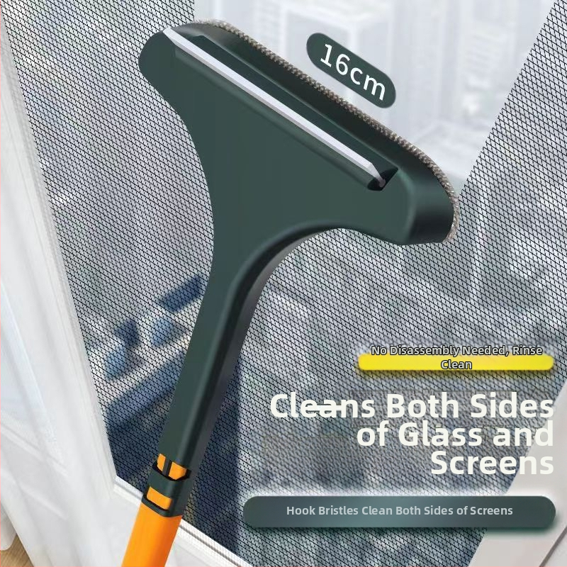 Βούρτσα καθαρισμού παραθύρων, διπλής όψης από πλαστικό, για οικιακή χρήση, χειροκίνητο εργαλείο καθαρισμού, κουτί 200 τεμάχια