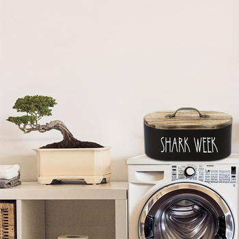 Ξύλινο κουτί αποθήκευσης με καπάκι για μπιλίες πλυντηρίου • Πεύκο • Χωρητικότητα 12L • Μοντέλο ASY-29