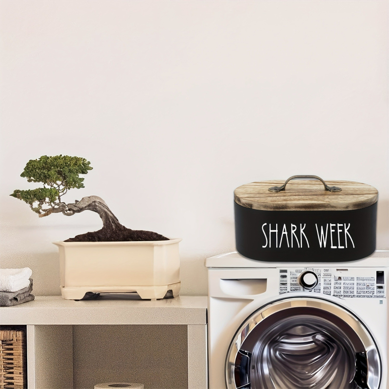 Cutie de depozitare din lemn cu capac pentru perle de rufe • lemn de pin • capacitate 12L • model ASY-29