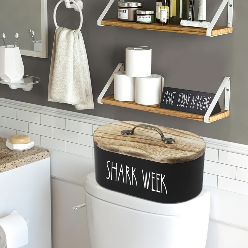 Cutie de depozitare din lemn cu capac pentru perle de rufe • lemn de pin • capacitate 12L • model ASY-29