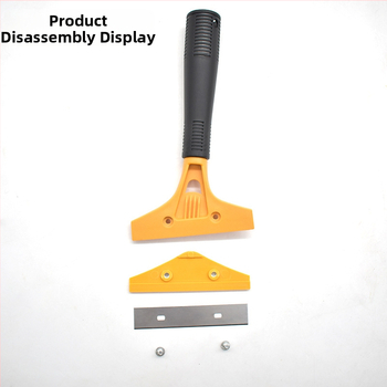 Многофункционален скрепер за почистване на стъклени плочки и фуги, удобен инструмент за почистване на фуги (материал на ножа: 45# стомана; материал на дръжката: пластмаса; серия: почистващ нож)