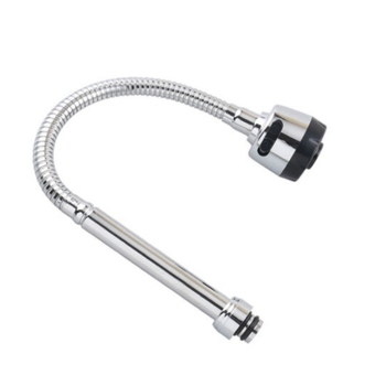 Virtuvės čiaupo aeratorius su universaliu pasukamu kampiniu jungtimi — ABS + nerūdijantis plienas, lietaus funkcija, vamzdinis sujungimas, modelis FGR545745, darbinė temperatūra 1–90°C