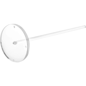 Διαφανής ακρυλικός αποθηκευτικός δίσκος ρολών χαρτιού τουαλέτας με στρογγυλή βάση, φορητός, μονοεπίπεδη σχεδίαση για μπάνιο