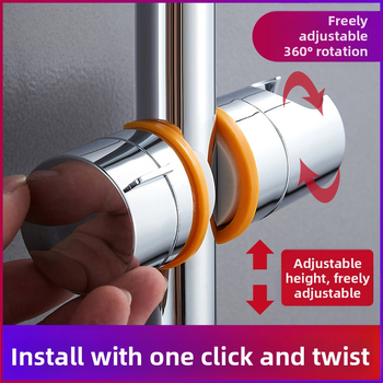 Tuš štanga bez bušenja, prilagodljiv nosač i nastavak za mlaznicu