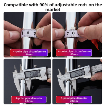 Tuš štanga bez bušenja, prilagodljiv nosač i nastavak za mlaznicu