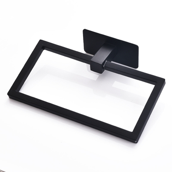 Τετράγωνο δαχτυλίδι πετσετών από ανοξείδωτο χάλυβα 201, χωρίς οπές, βαμμένη επιφάνεια, φορτίο 5 kg