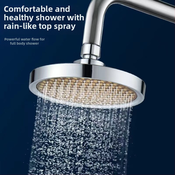 Felsőspray zuhanyfej, ABS, permetezés és eső funkcióval, 1,6 MPa, 0–100°C, kézi szerelés