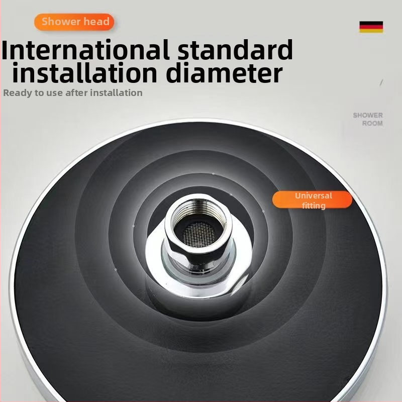 Sprchová hlavica s horným prskaním, ABS, funkcie prskanie a dážď, 1,6 MPa, 0–100°C, ručná montáž