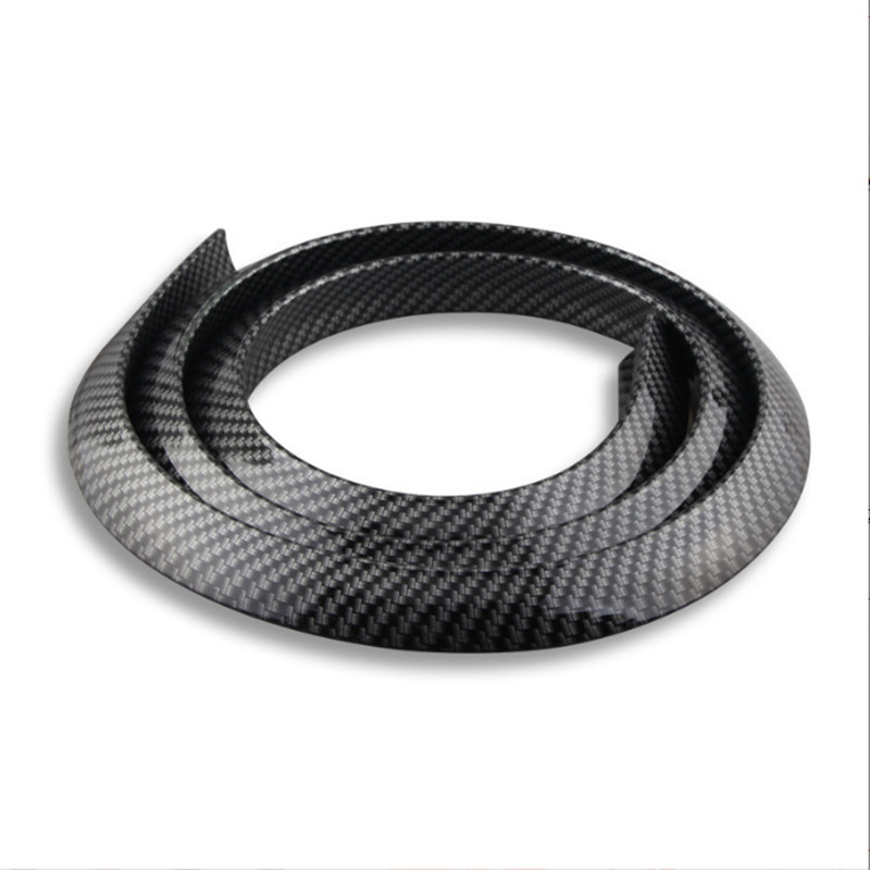 Τρίγωνικό φρύδι τροχού από καουτσούκ, με σχέδιο ανθρακονημάτων, εγκατάσταση χωρίς ζημιά, γενική χρήση