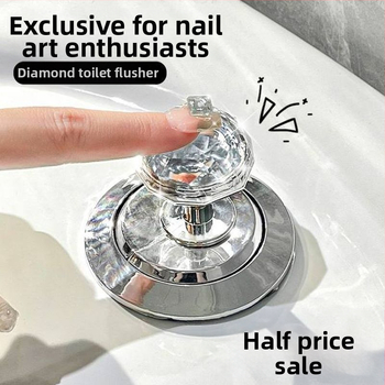 Diamantski gumb za ispiranje WC-a – univerzalni dodatak za vodeni spremnik, mogućnost montaže