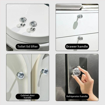 Diamantski gumb za ispiranje WC-a – univerzalni dodatak za vodeni spremnik, mogućnost montaže