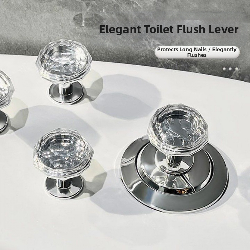 Diamantski gumb za ispiranje WC-a – univerzalni dodatak za vodeni spremnik, mogućnost montaže