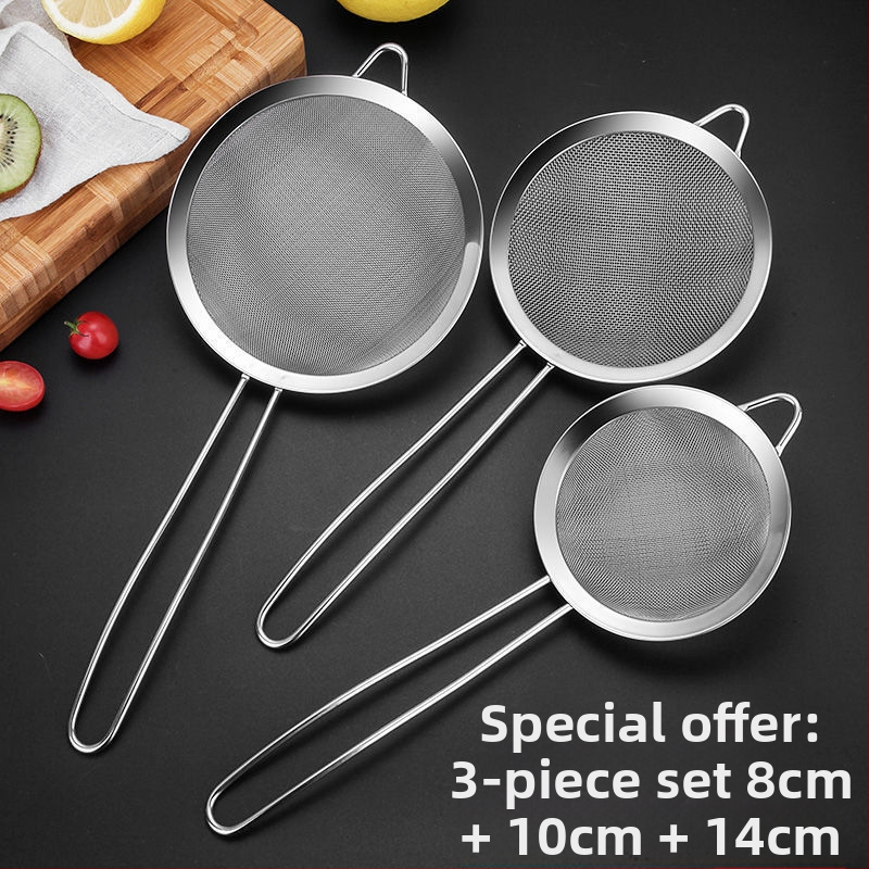 304 nerūdijančio plieno sietelis sojų pieno, sulčių ir sezamų filtravimui – itin plonas virtuvės sietelis