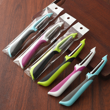 Nerūdijančio plieno vaisių ir bulvių lupimo įrankis su PP rankena — Pritaikytas apdorojimas, Spausdintas logotipas, Tinka dovanai