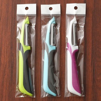 Nerūdijančio plieno vaisių ir bulvių lupimo įrankis su PP rankena — Pritaikytas apdorojimas, Spausdintas logotipas, Tinka dovanai