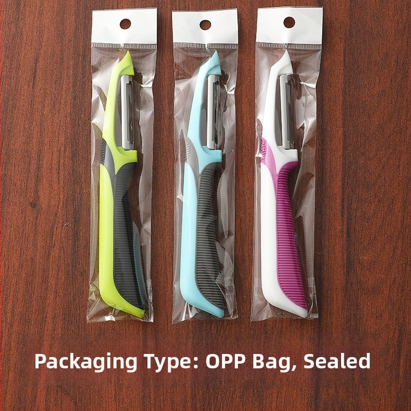 Nerūdijančio plieno vaisių ir bulvių lupimo įrankis su PP rankena — Pritaikytas apdorojimas, Spausdintas logotipas, Tinka dovanai