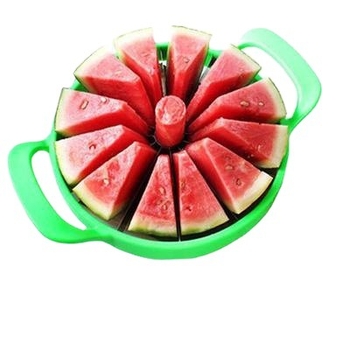 Ji Huang Meliono pjaustymo įrankis su sėklų išėmėju ir obuolio pjaustytuvu – plastikas + nerūdijantis plienas, daugiafunkcinis vaisių skaidiklis