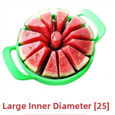 Ji Huang Meliono pjaustymo įrankis su sėklų išėmėju ir obuolio pjaustytuvu – plastikas + nerūdijantis plienas, daugiafunkcinis vaisių skaidiklis