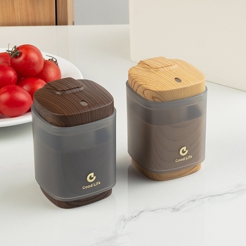 Кутия за клечки за зъби с дървесен модел, японски стил, пластмасова, автоматично изскачане, персонализиране по заявка