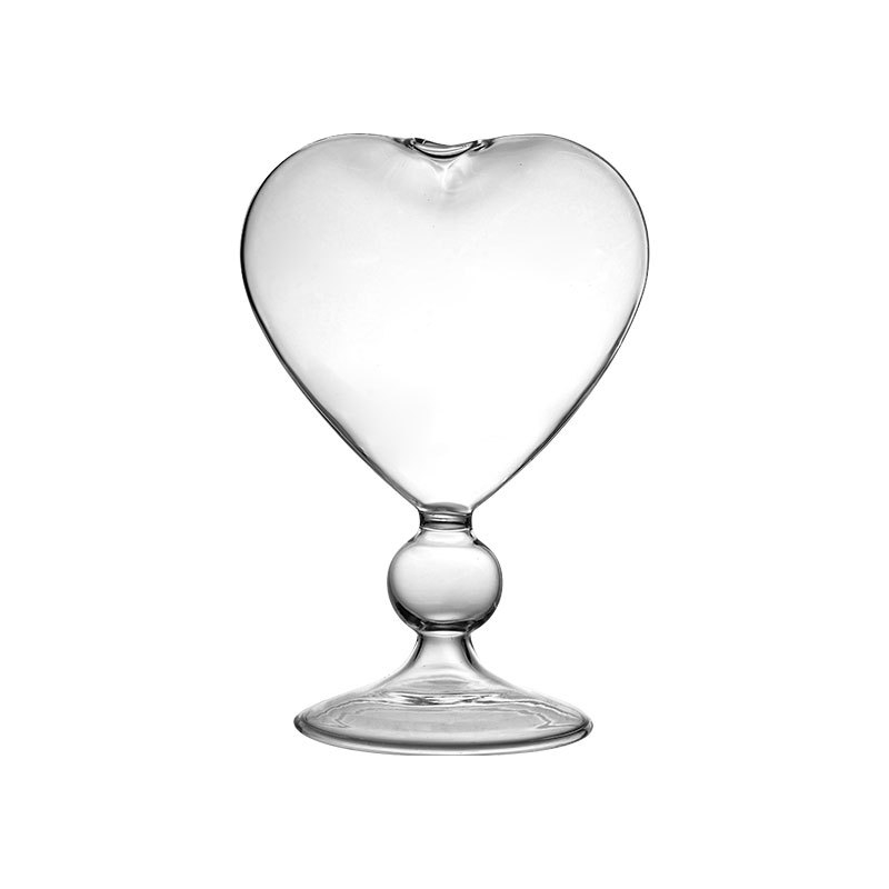 Two Bar südamekujuline klaas kokteiliklaas, jaapani stiilis, logotip trükitud, veiniklaas