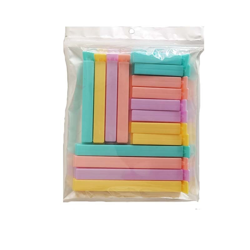 Užsegimo klipsai užkandžių maišeliams, atsparūs drėgmei, 12 vnt., Poly Dry, modernus minimalistinis stilius