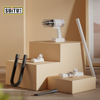 Bezvadu pārnēsājamais putekļsūcējs automašīnai un mājai ar bezskrūvju motoru, jaudīga sūkšana 16000 Pa, 50 W, uzlādējams