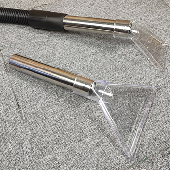 Kanapé tisztítófej vízelszívó géphez, kézhez álló átlátszó háromszög alakú fej, műanyag szerkezet (Kategória: Szerszámok; Importált: Nem; Anyag: Műanyag)