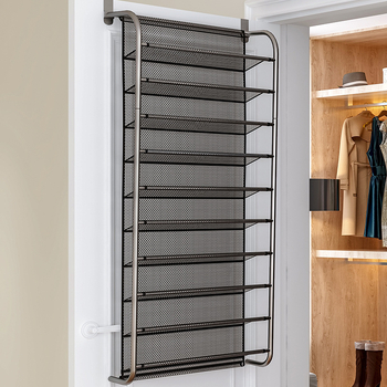 Μεταλλική ραφιέρα παπουτσιών τοίχου, πολυεπίπεδη, χωρίς βίδες, μοντέλο XJ7810, απλός και μοντέρνος σχεδιασμός για σαλόνι