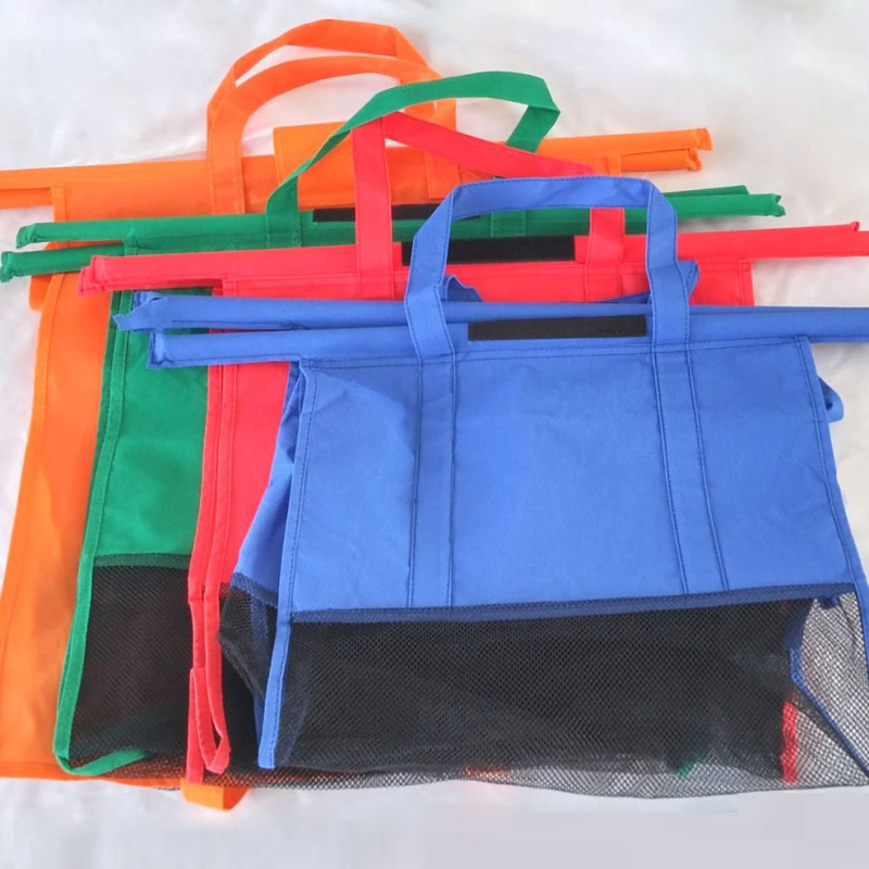 Sulankstoma pirkinių vežimėlio maišas iš neaustų medžiagų, modelis NXY060, rankinis, 20 kg talpa