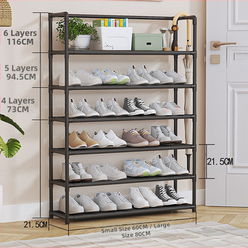 Ράφι για παπούτσια με πολλά επίπεδα – πλαστικό, προστασία από σκόνη, μοντέρνο μινιμαλιστικό στυλ για αποθήκευση; Υλικό: πλαστικό; Διαδικασία: δειγματοληπτική παραμετροποίηση; Στυλ: μοντέρνο απλό; Λειτουργία: αποθήκευση