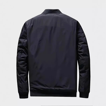 Ζακέτα σε στυλ Ακαδημία, με στάσιμο γιακά, φερμουάρ, μακριά μανίκια, πολυεστέρας, κατάλληλη για όλες τις εποχές