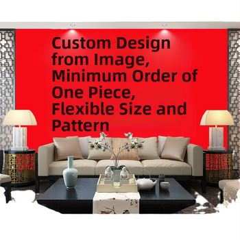 Apricot Miegamojo ir svetainės sienų muralas, Venecijos sodo peizažas, 3D HD skaitmeninė spauda ant nepluošto audinio, gaisro atsparus, drėgmei atsparus