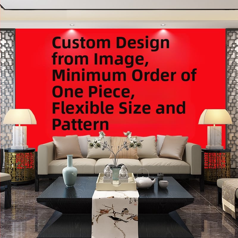 Apricot Miegamojo ir svetainės sienų muralas, Venecijos sodo peizažas, 3D HD skaitmeninė spauda ant nepluošto audinio, gaisro atsparus, drėgmei atsparus