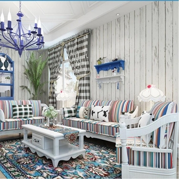 Αυτοκόλλητες ρίγες τοίχου σε σκανδιναβικό ρετρό στυλ, λευκό μοτίβο ξύλου; PVC, αδιάβροχο, για σαλόνι, υπνοδωμάτιο και μελέτη; ανθεκτικό στην υγρασία και στους μύκητες