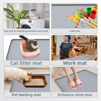 Μάτ σιλικόνης για πλυντήριο και στεγνωτήριο με επάνω προστατευτικό κάλυμμα και αντιολισθητική βάση (Υλικό: Σιλικόνη; Παραμετροποίηση: Ναι; Στυλ: Μοντέρνο και απλό; Κατηγορία: Κάλυμμα σκόνης / Κάλυμμα καναπέ / Κάλυμμα κλιματιστικού)