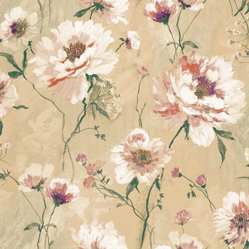 Αυτοκόλλητη PVC ταπετσαρία με μοτίβο φυτών και λουλουδιών για υπνοδωμάτιο – αδιάβροχη διακόσμηση τοίχου, μοντέρνο μινιμαλιστικό στυλ