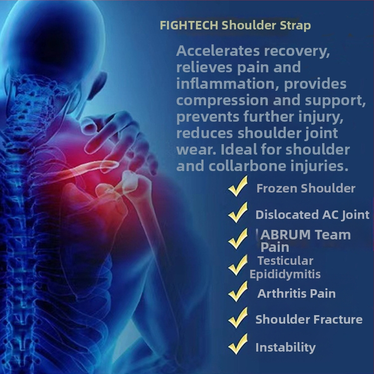 Неопренов рамен бандаж с регулируеми компресионни ленти, за възрастни, раменна защита за баскетбол
