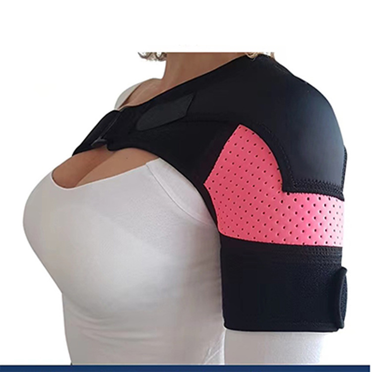 Неопренов рамен бандаж с регулируеми компресионни ленти, за възрастни, раменна защита за баскетбол