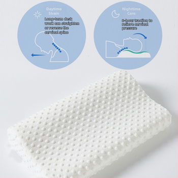 Вълнообразна шийна възглавница от мемори пяна със забавено възстановяване, подходяща за възрастни, персонализирана обработка