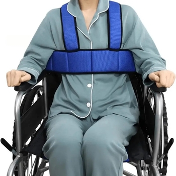 Колан за инвалидна количка за възрастни пациенти с ограничители на талията и краката (Материал на колана: брокат; Материал на въжето: мрежесто платно; Дължина на въжето: 2 м)