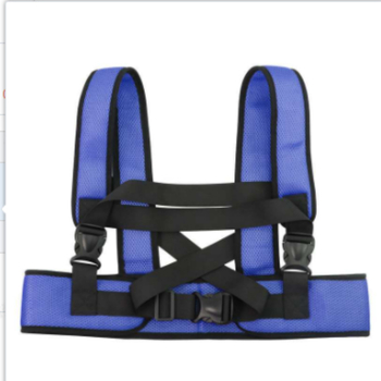 Колан за инвалидна количка за възрастни пациенти с ограничители на талията и краката (Материал на колана: брокат; Материал на въжето: мрежесто платно; Дължина на въжето: 2 м)