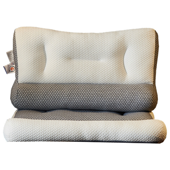 Stačiakampė kaklo pagalvė suaugusiems, užpildyta 20% sojų pluošto ir 80% poliesterio, 100% poliesterio audinys, kaklo stuburo parama